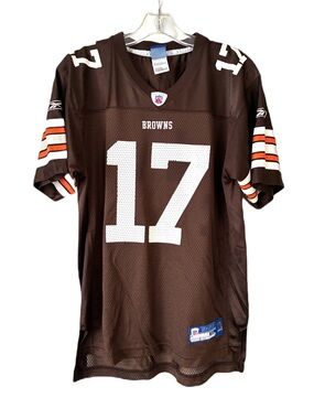 Reebok NFL Equipment Cleveland Browns Jersey #17 Edwards, Sz. XL (18/20)